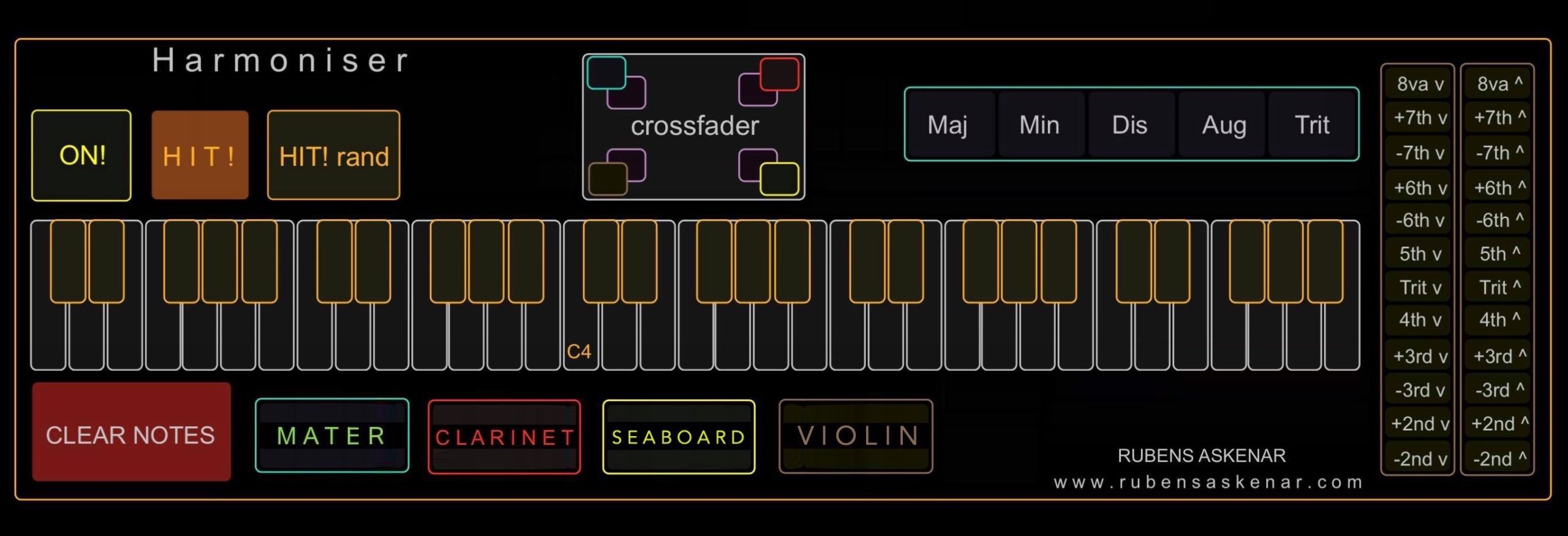 Improvised composition interface Askenar/Resilience